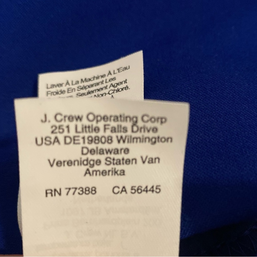 J. Crew Royal Blue Women's Trousers Kate Pant Size 10 Style BK251 - Picture 6 of 7